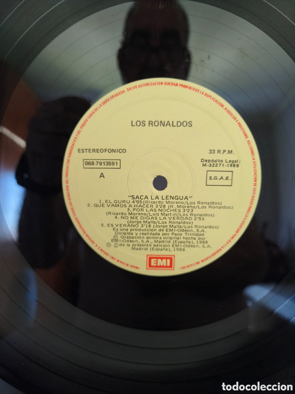 Discos de vinilo: Los Ronaldos: Saca La Lengua LP 1988 - Foto 8