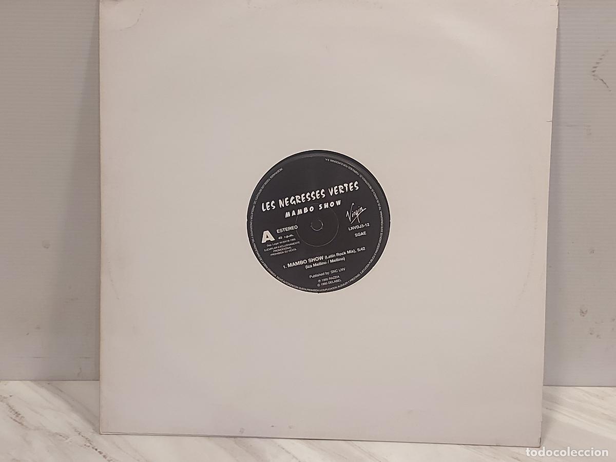 Discos de vinilo: LES NEGRESSES VERTES | MAMBO SHOW | MAXI PROMO-VIRGIN-1995 | FUNDA NEUTRA | MBC. ***
