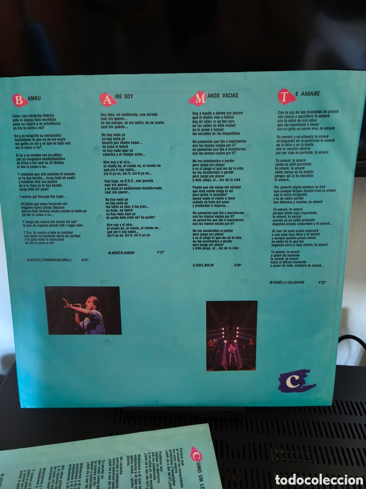 Discos de vinilo: Miguel Bos&eacute;: Directo 90 2Lps 1991 - Foto 10
