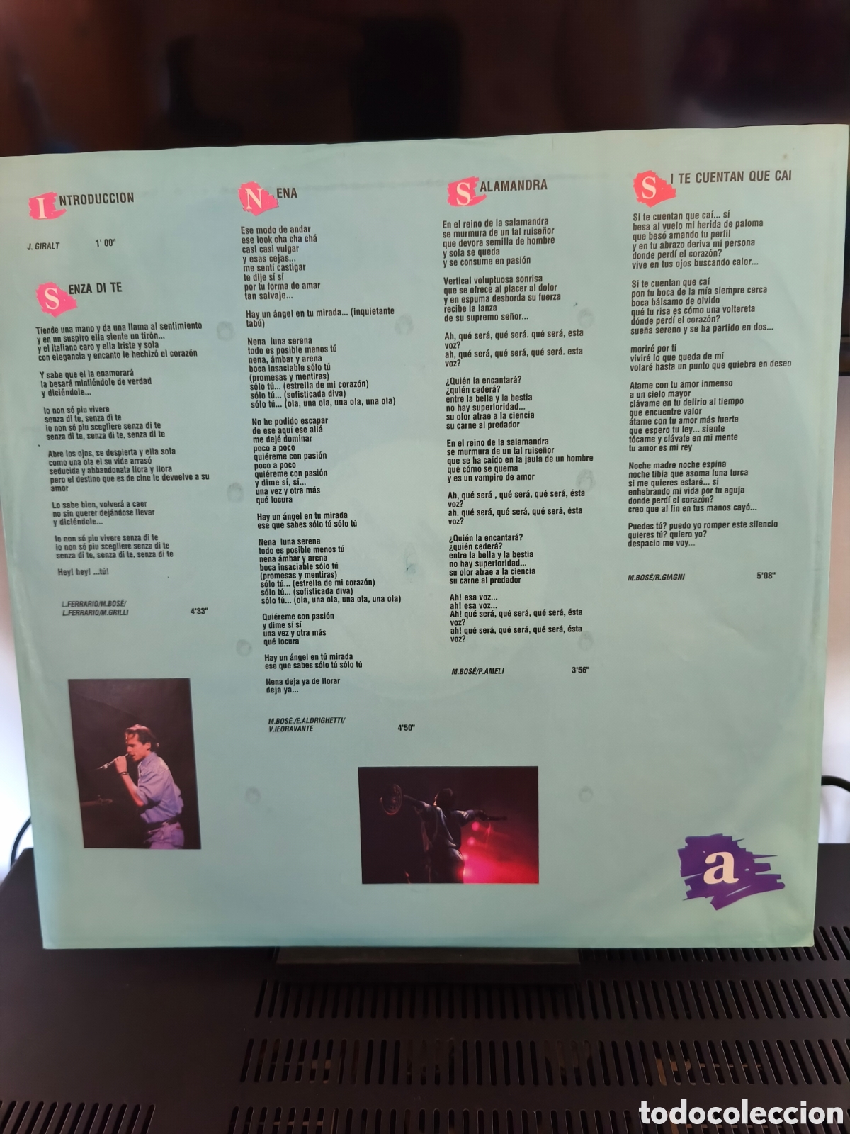 Discos de vinilo: Miguel Bos&eacute;: Directo 90 2Lps 1991 - Foto 12