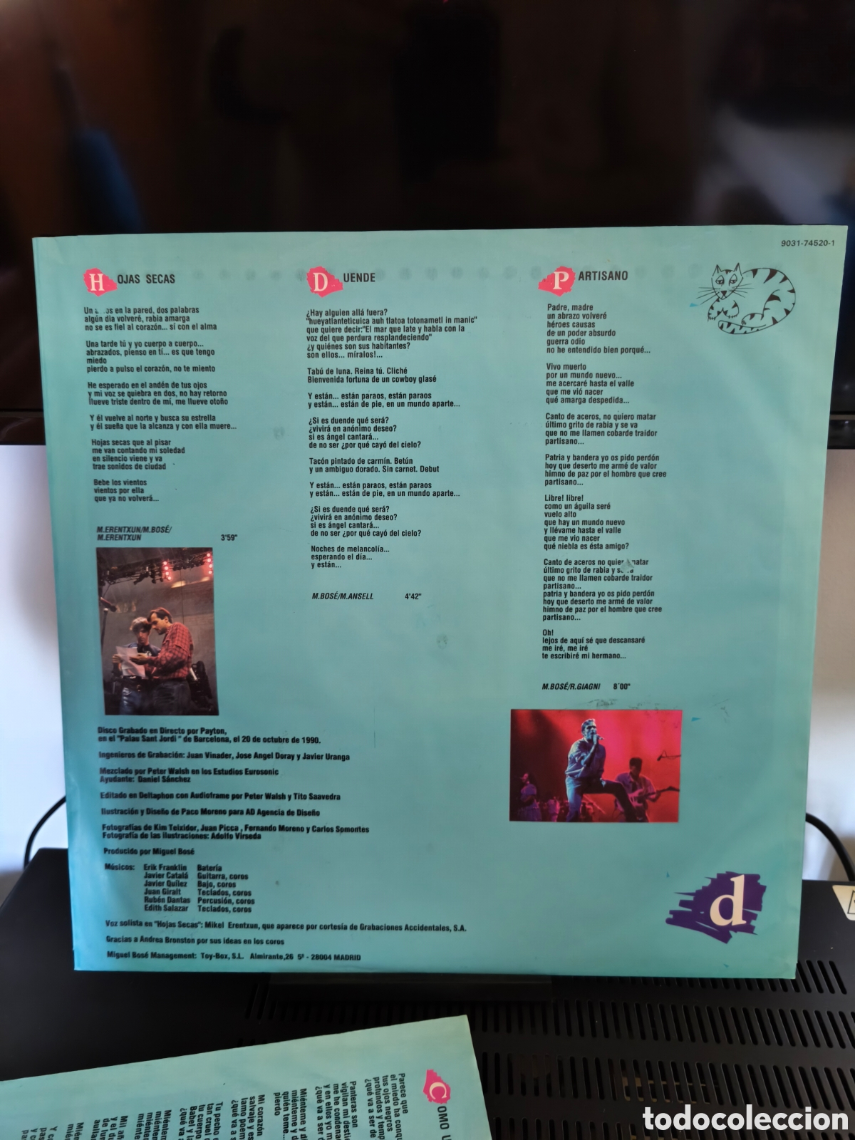 Discos de vinilo: Miguel Bos&eacute;: Directo 90 2Lps 1991 - Foto 13