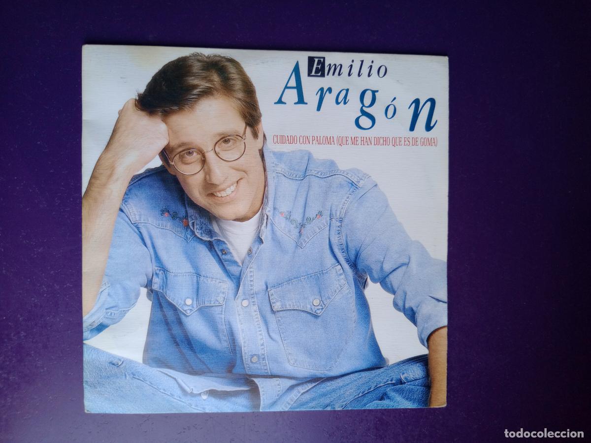 Discos de vinilo: Emilio Arag&oacute;n &ndash; Cuidado Con Paloma (Que Me Han Dicho Que Es De Goma) - SG CBS 1991 - POP 90'S