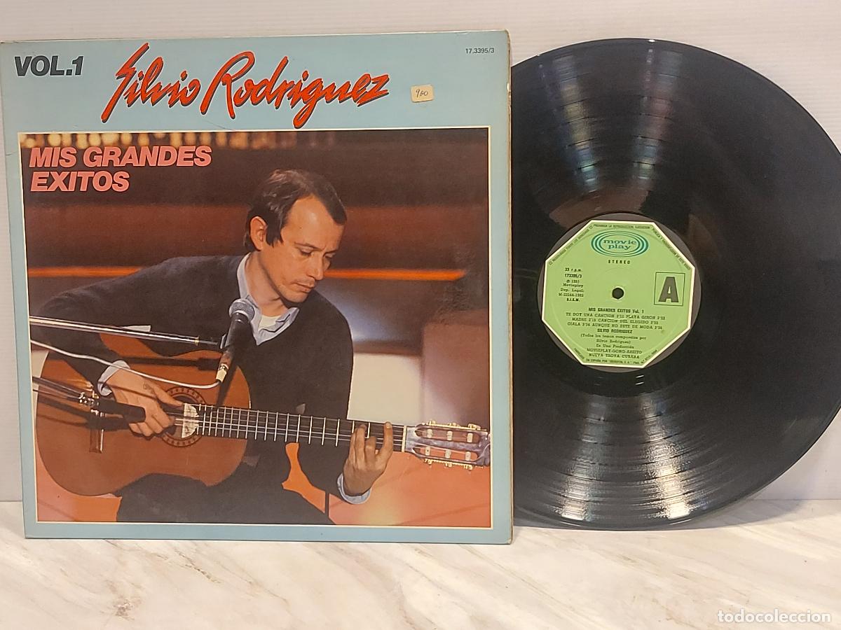 Discos de vinilo: SILVIO RODR&Iacute;GUEZ | MIS GRANDES &Eacute;XITOS VOL. 1 | LP-MOVIEPLAY-1982 | NUEVA TROVA CUBANA | MBC. ***