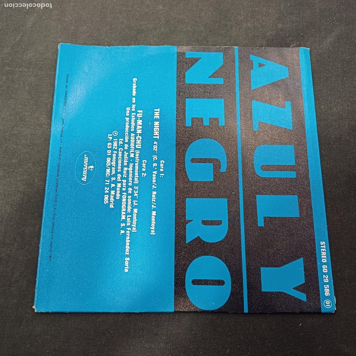 Discos de vinilo: AZUL Y NEGRO/LA NOCHE/SINGLE. - Foto 3