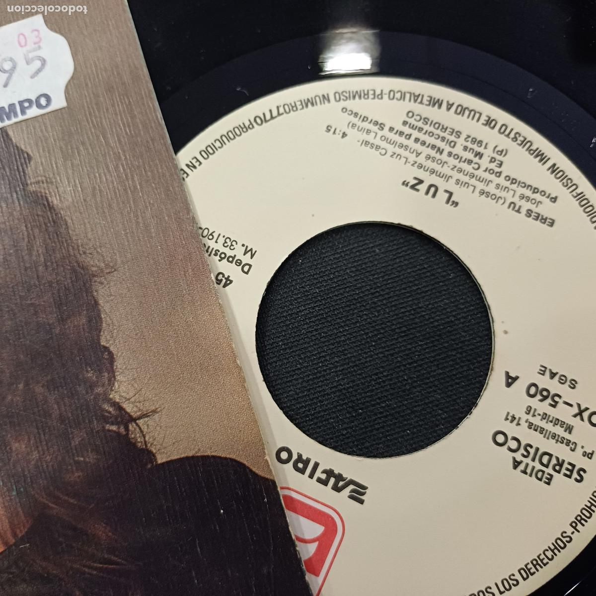 Discos de vinilo: LUZ/ERES TU/SINGLE . - Foto 2