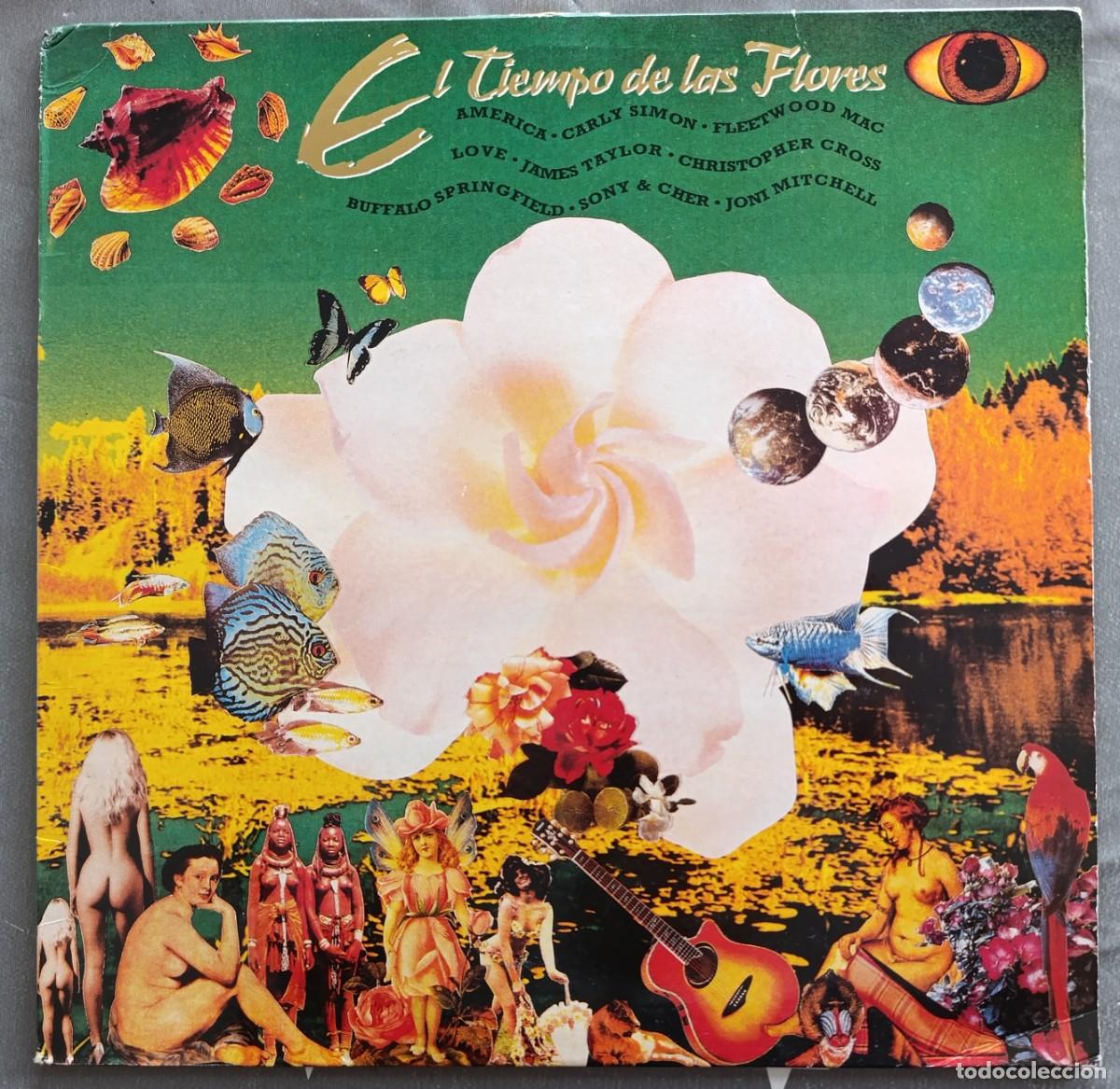 Discos de vinilo: EL TIEMPO DE LAS FLORES 2LP EDICION UNICA ESPA&Ntilde;OLA MAGNIFICO COMPILADO