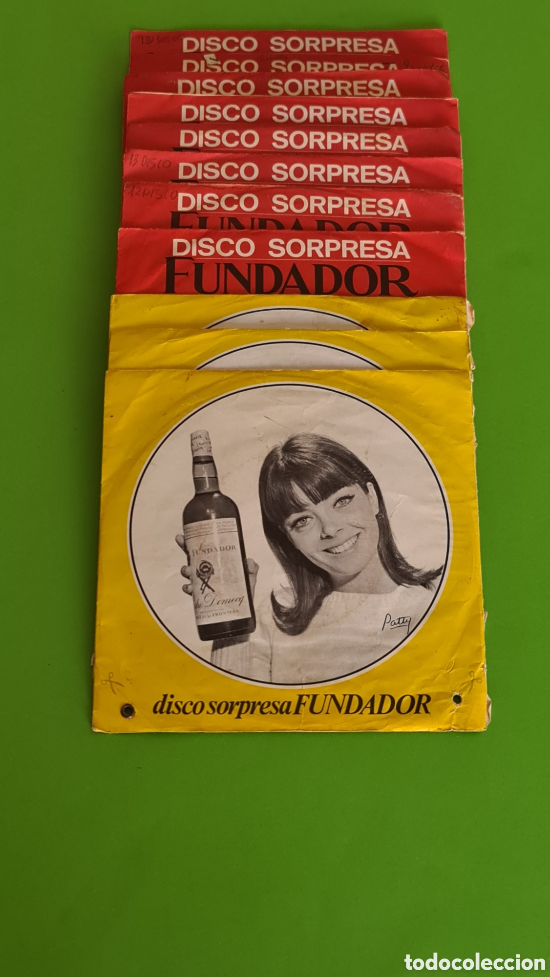 Discos de vinilo: Lote de 11 singles / Disco sorpresa Fundador.