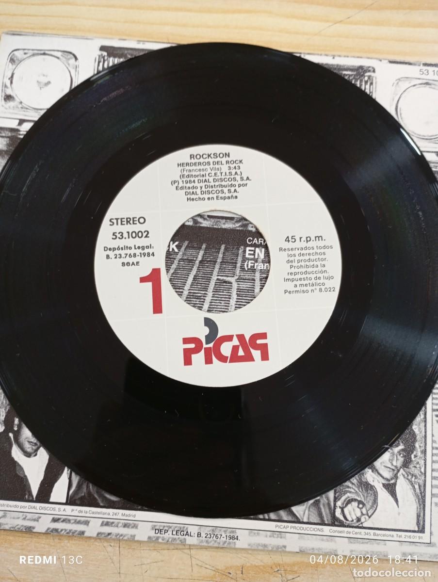 Discos de vinilo: Rockson - Herederos Del Rock (7&rdquo;, Single) - Foto 5
