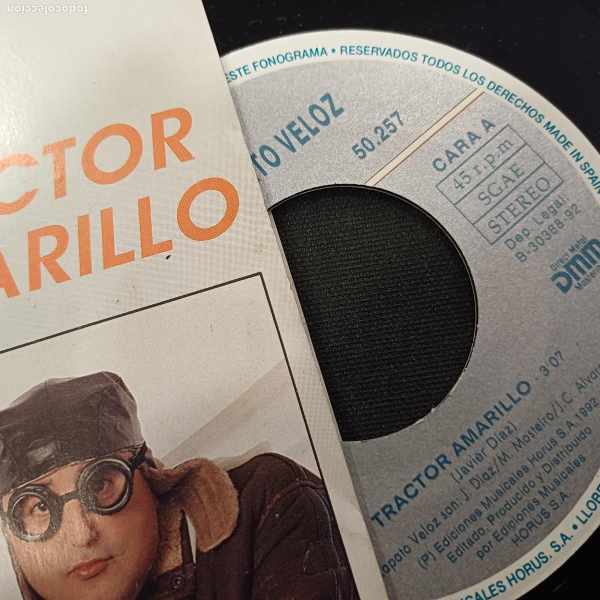 Discos de vinilo: ZAPATO VELOZ/TRACTOR AMARILLO/SINGLE. - Foto 2