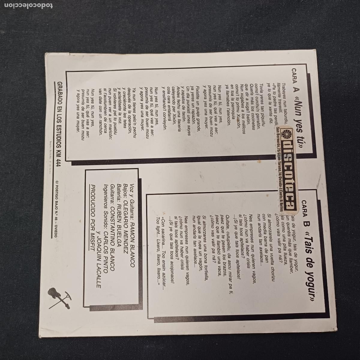 Discos de vinilo: LOS BERRONES/NON YES TU/SINGLE. - Foto 3