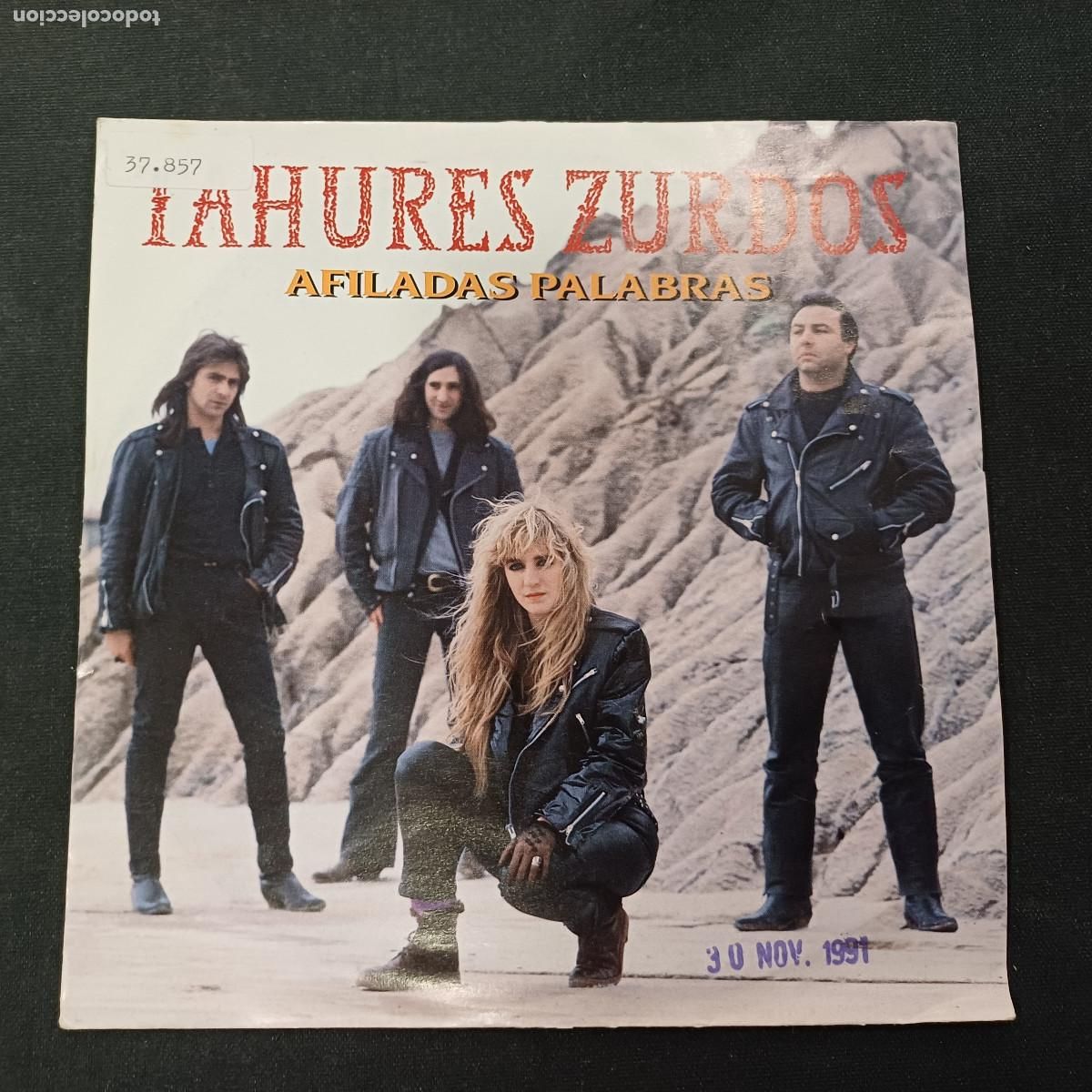 Discos de vinilo: TAHURES ZURDOS/AFILADAS PALABRAS/SINGLE.