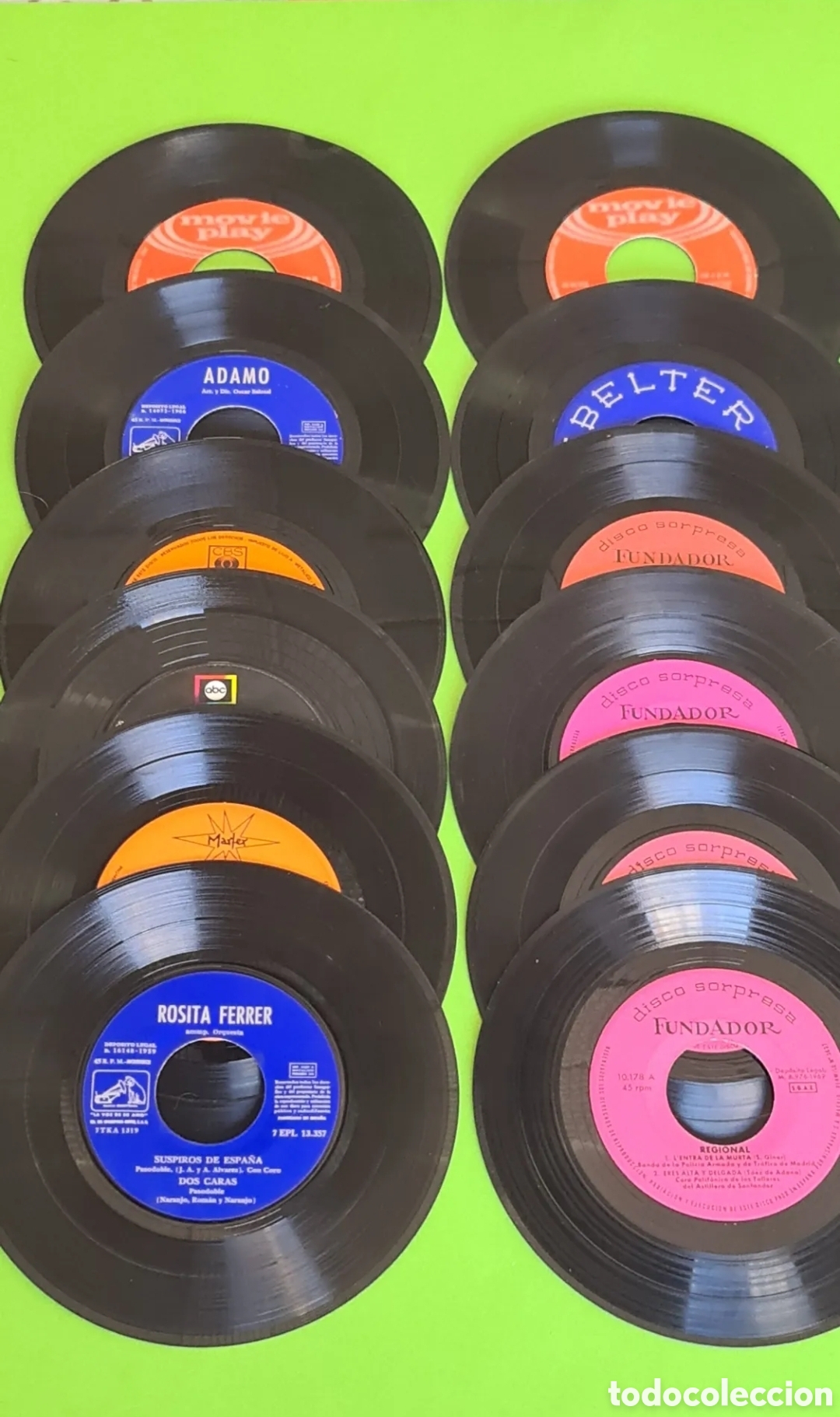 Discos de vinilo: Lote de 14 singles sin portada