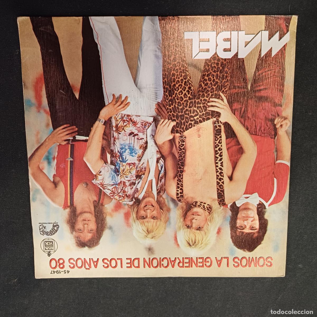 Discos de vinilo: MABEL/SOMOS LA GENERACION DE LOS A&Ntilde;OS 80/SINGLE.