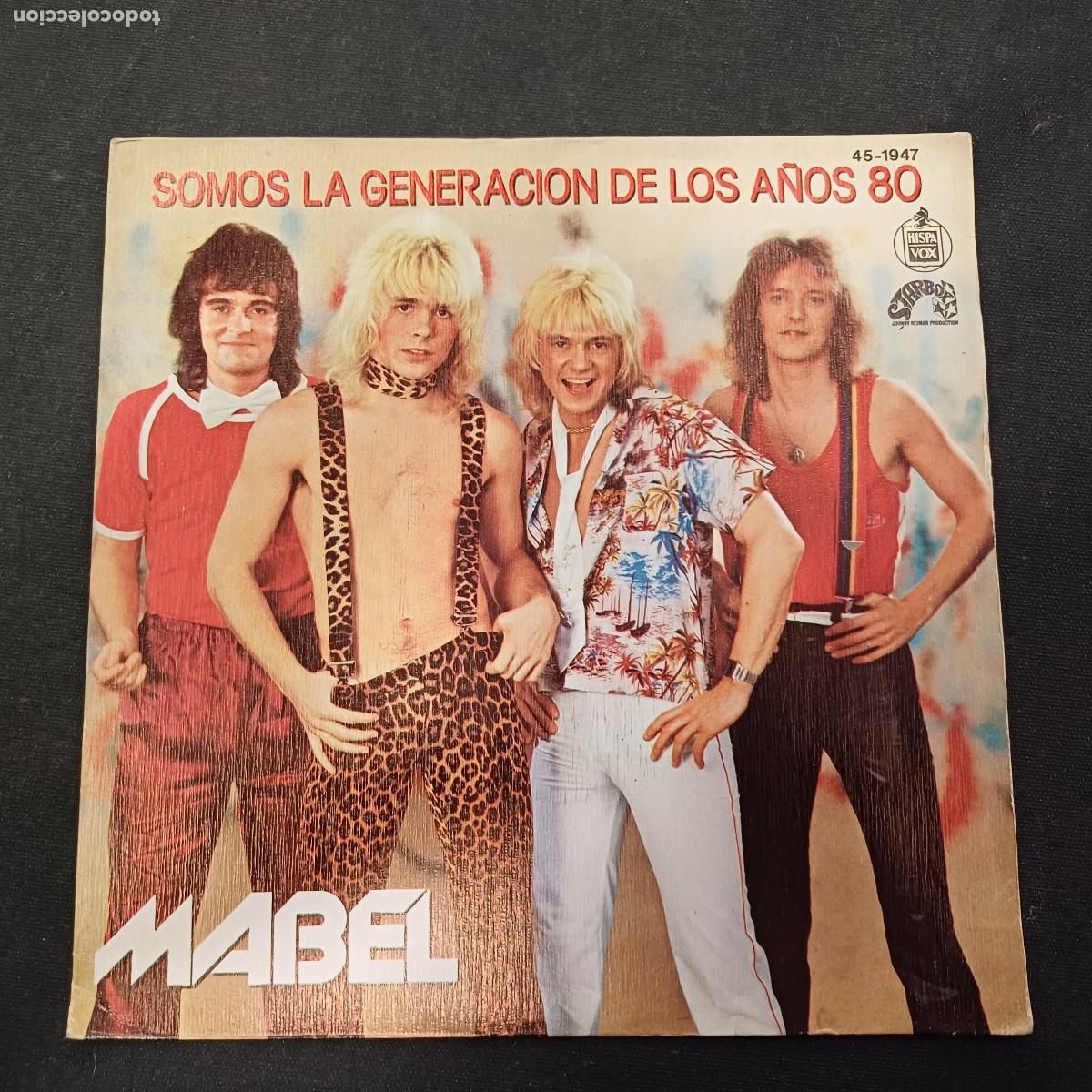 Discos de vinilo: MABEL/SOMOS LA GENERACION DE LOS A&Ntilde;OS 80/SINGLE.