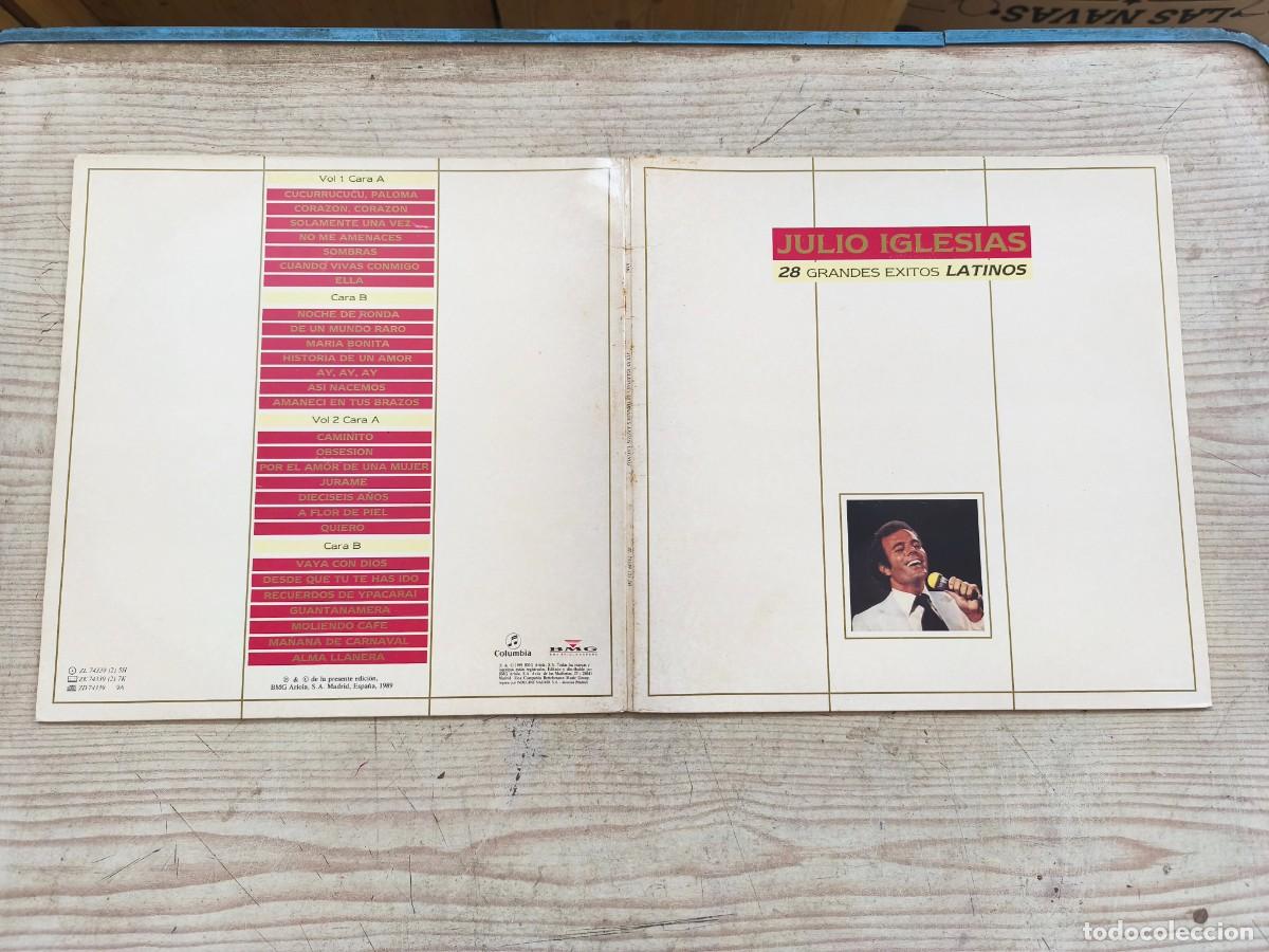Discos de vinilo: Julio Iglesias - 28 Grandes Exitos Latinos - 2 LP