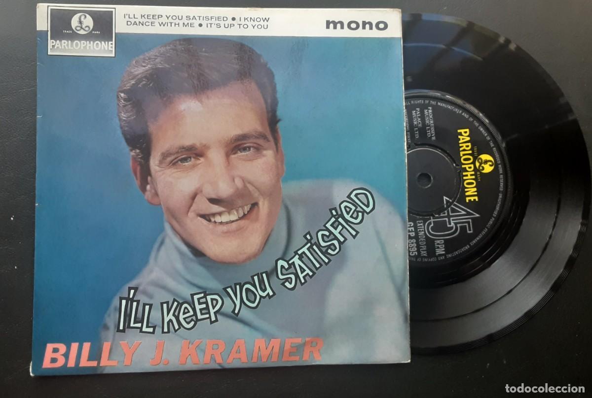 Discos de vinilo: Ep. Billy J Kramer and the Dakotas; I'll keep you satisfied + I know + Dance with me +1. iningl&eacute;s