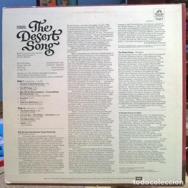 Discos de vinilo: Sigmund Romberg &ndash; The Desert Song - Foto 2