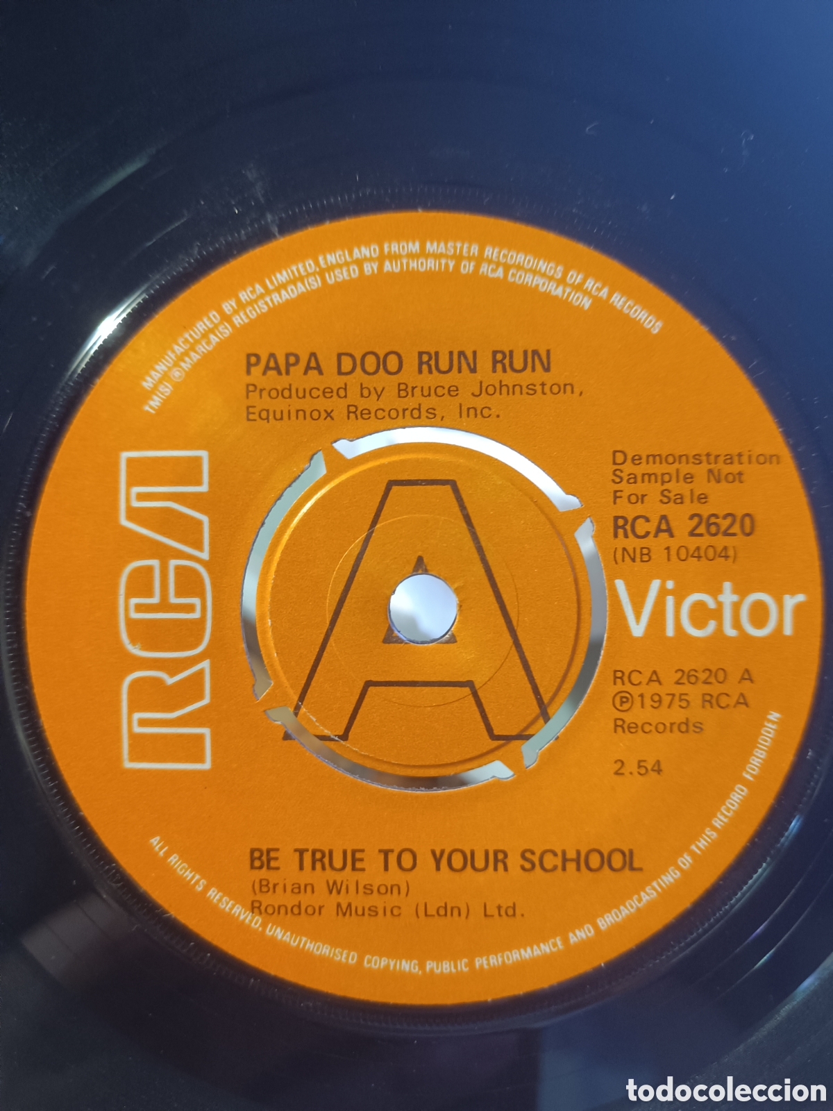 Discos de vinilo: Papa Doo Run Run &ndash; Be True To Your School (Promocional)