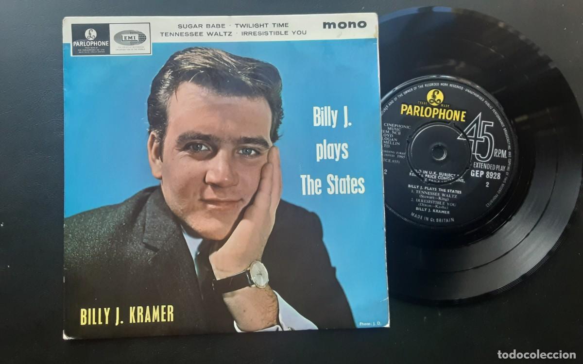 Discos de vinilo: Billy J Kramer and the Dakotas; Sugar Babe. Twiligh time. Tennessee Waltz+ 1. Ingl&eacute;s