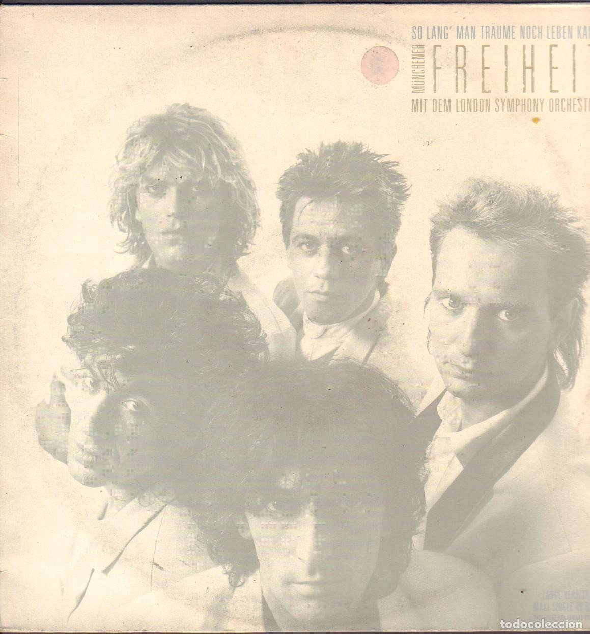 Discos de vinilo: FREIHEIT - SO LANG' MAN TR&Auml;UME NOCH LEBEN KANN / MAXISINGLE CBS 1987 RF-26493