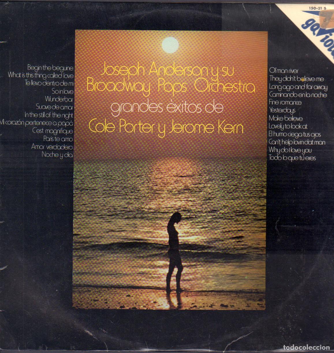 Discos de vinilo: JOSEPH ANDERSON Y SU BOADWAY POP ORCHESTRA / EXITOS: COLO PORTER.../ LP GAVIOTA 1973 RF-26502