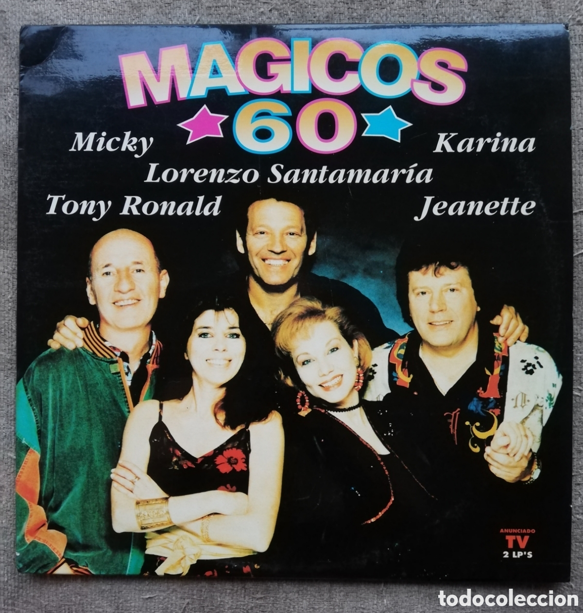 Vinyl records: M&aacute;gicos 60.Doble Lp temas de Jeanette, Karina, Tony Ronald, dedicado por Micky