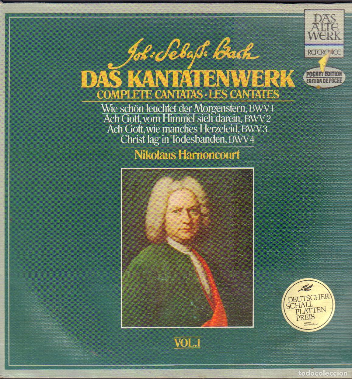 Discos de vinilo: BACH - DAS KANTATENWER / COMPLETE CANTATAS, LES CANTATES.../ DOBLE LP REFERENCE 1971 RF-26511