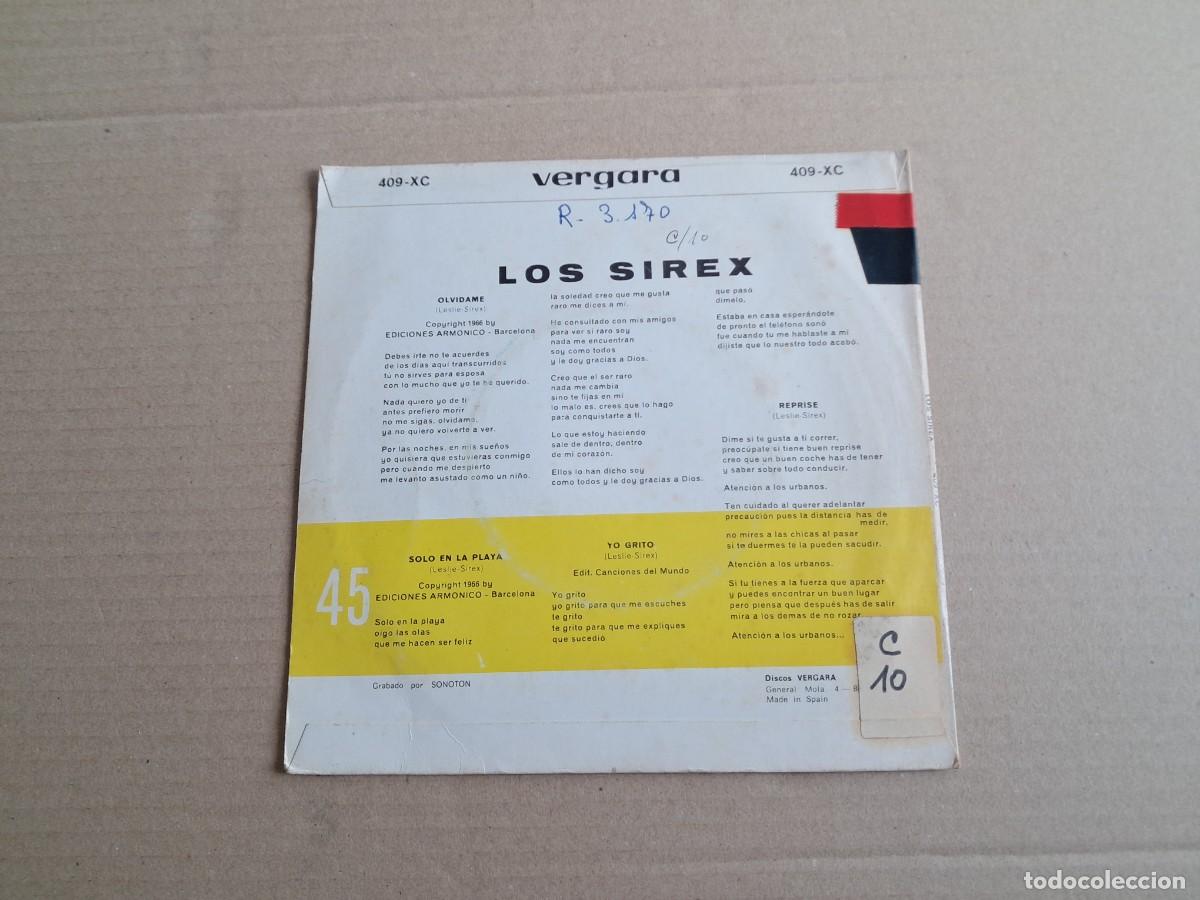 Discos de vinilo: LOS SIREX - OLVIDAME EP 4 TEMAS 1966 - Foto 3