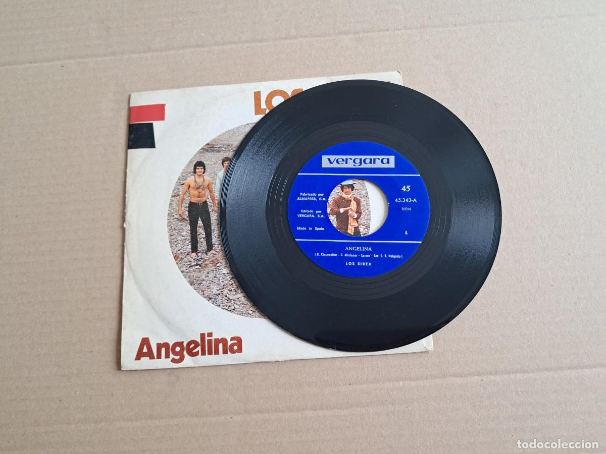 Discos de vinilo: LOS SIREX - ANGELINA SINGLE 1970 - Foto 2