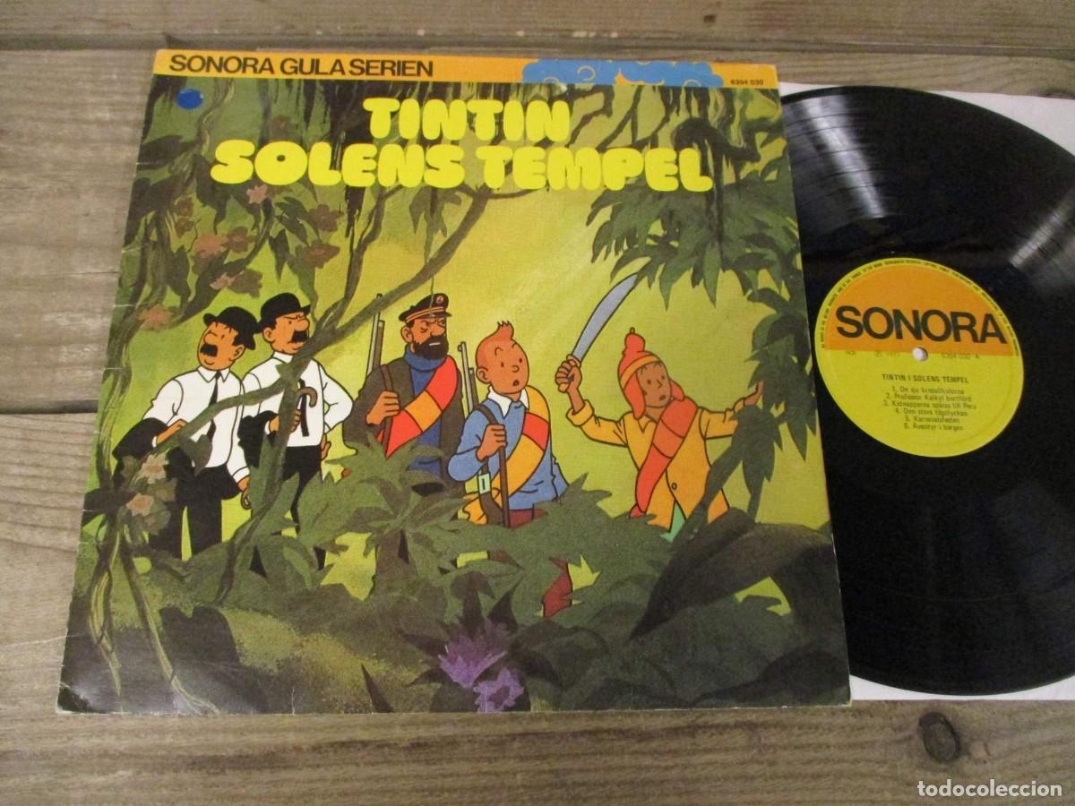 Discos de vinilo: Tint&iacute;n: i Solens Tempel 1971 VINYL LP, RARE 1&ordm; PRESS ORG EDT Sweden