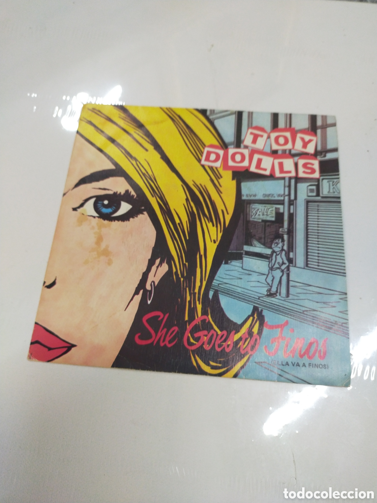 Discos de vinilo: Single TOY DOLLS SHE GOES TO FINOS