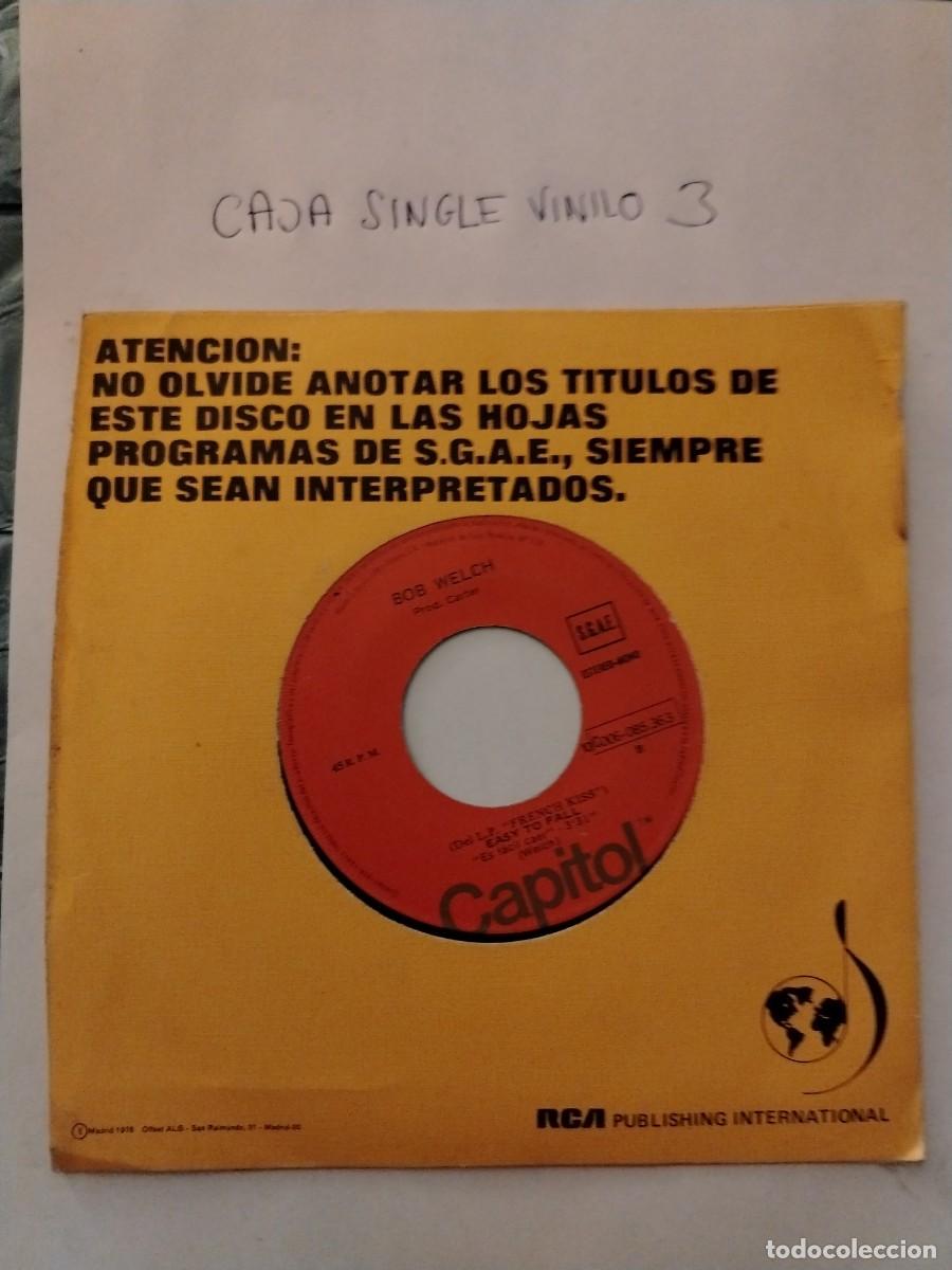 Discos de vinilo: Single vinilo Bob Welch, easy to fall