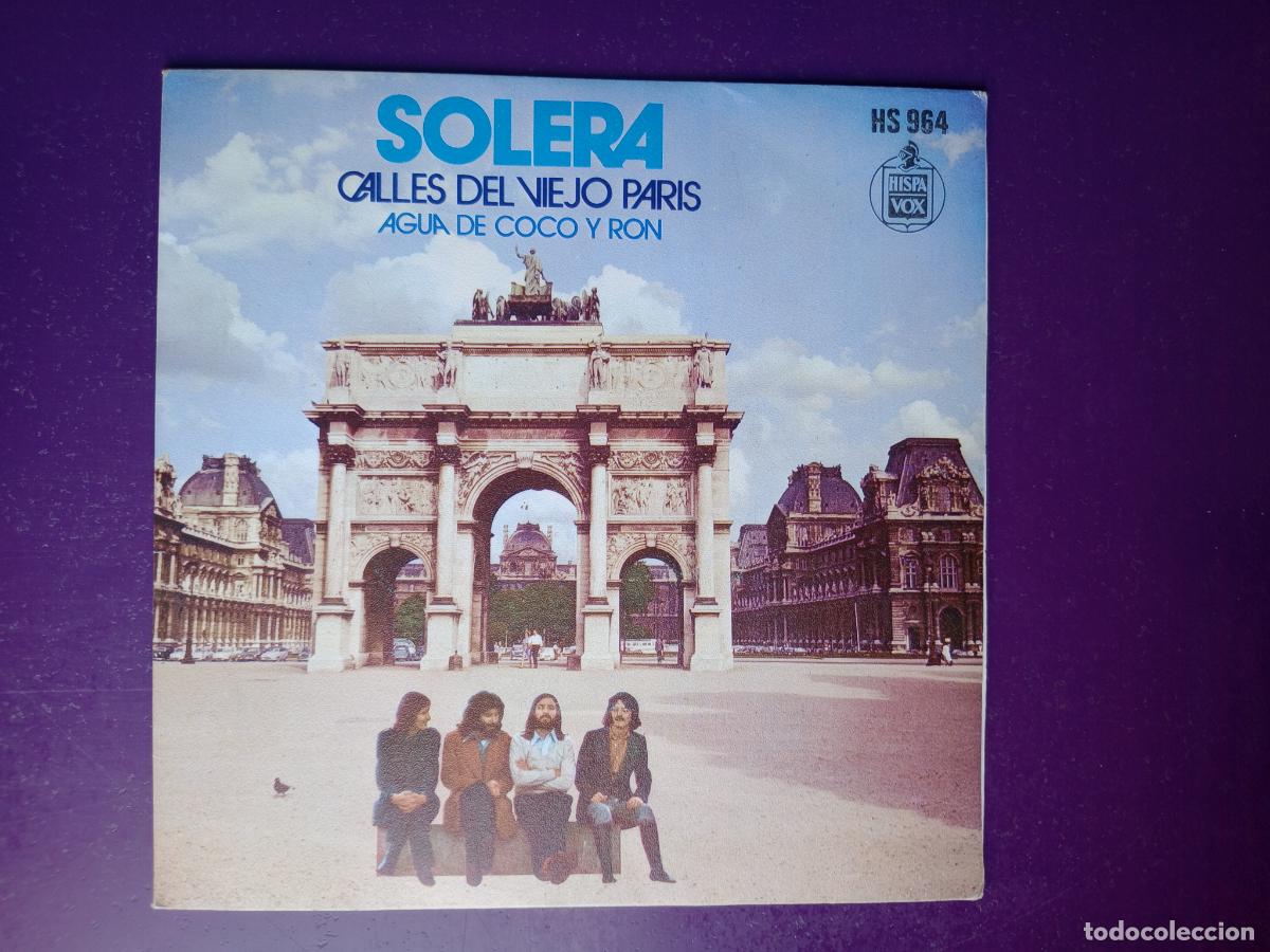 Vinyl-Schallplatten: Solera &ndash; Calles Del Viejo Par&iacute;s - Sg HISPAVOX 1973 - FOLK ROCK 70'S - MUY POCO USO