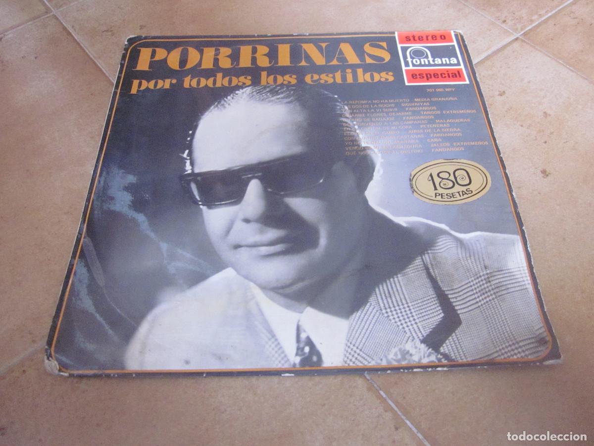 Discos de vinilo: PORRINA DE BADAJOZ - PORRINAS POR TODOS LOS ESTILOS LP - FONTANA 1969