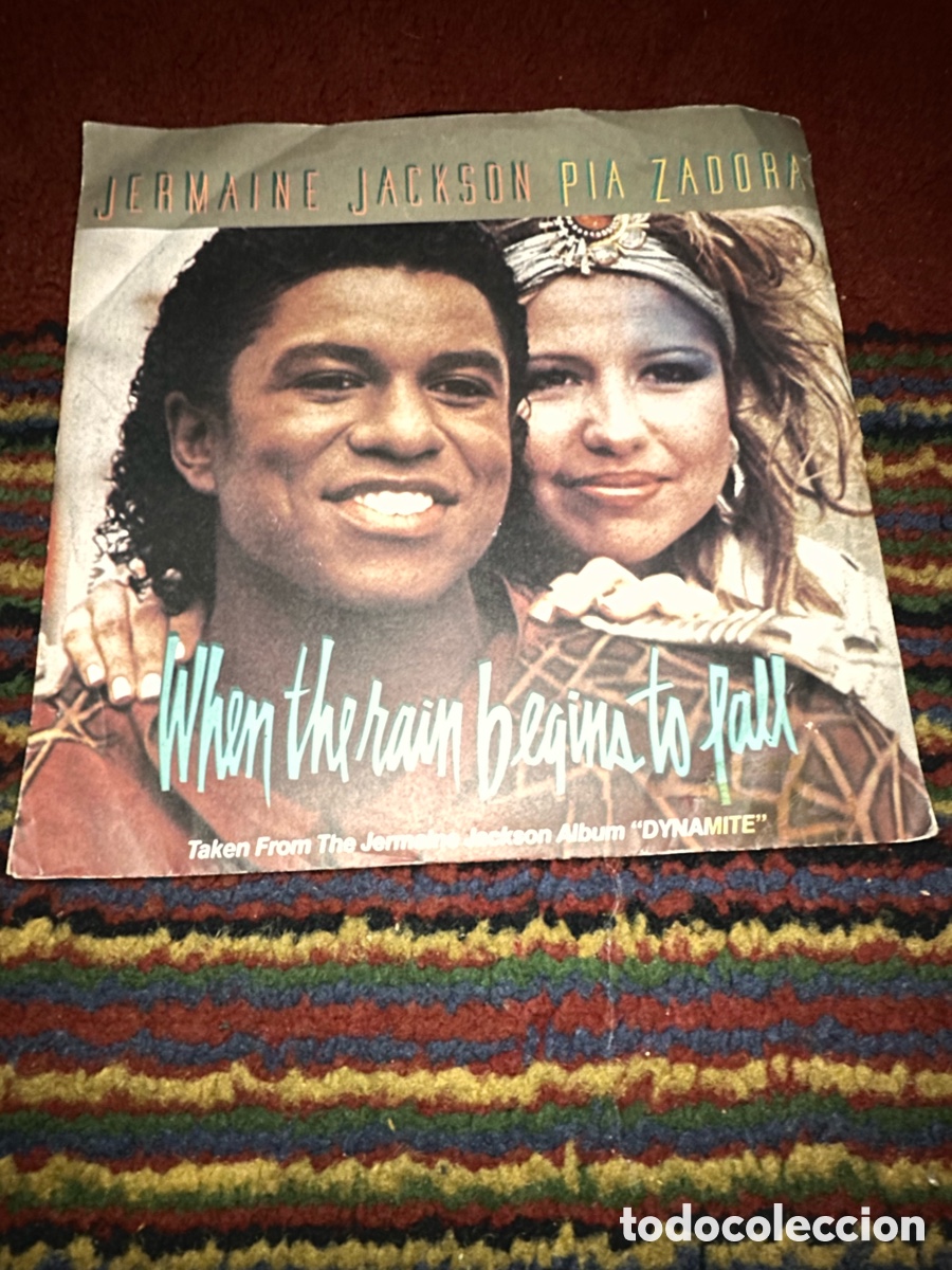 Discos de vinilo: Jermaine Jackson/Pia Zadora - When The Rain Beg