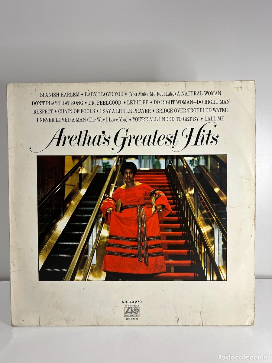 Discos de vinilo: ARETHA FRANKLIN (LP) ARETHA'S GREATEST HITS - A&Ntilde;O 1976 - EDICION ALEMANA