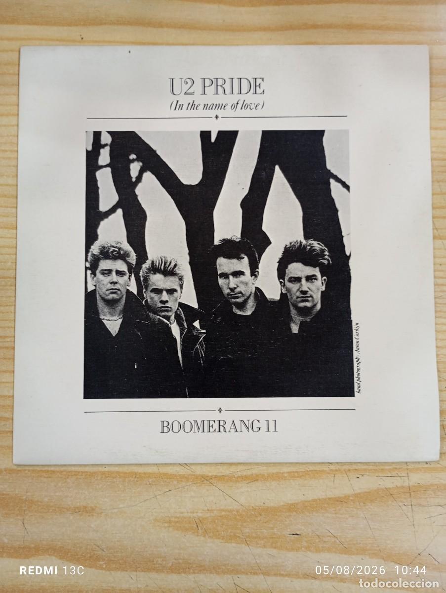 Discos de vinilo: Single -U2 &lrm;&ndash; Pride (In The Name Of Love) / Boomerang II - Excelente copia