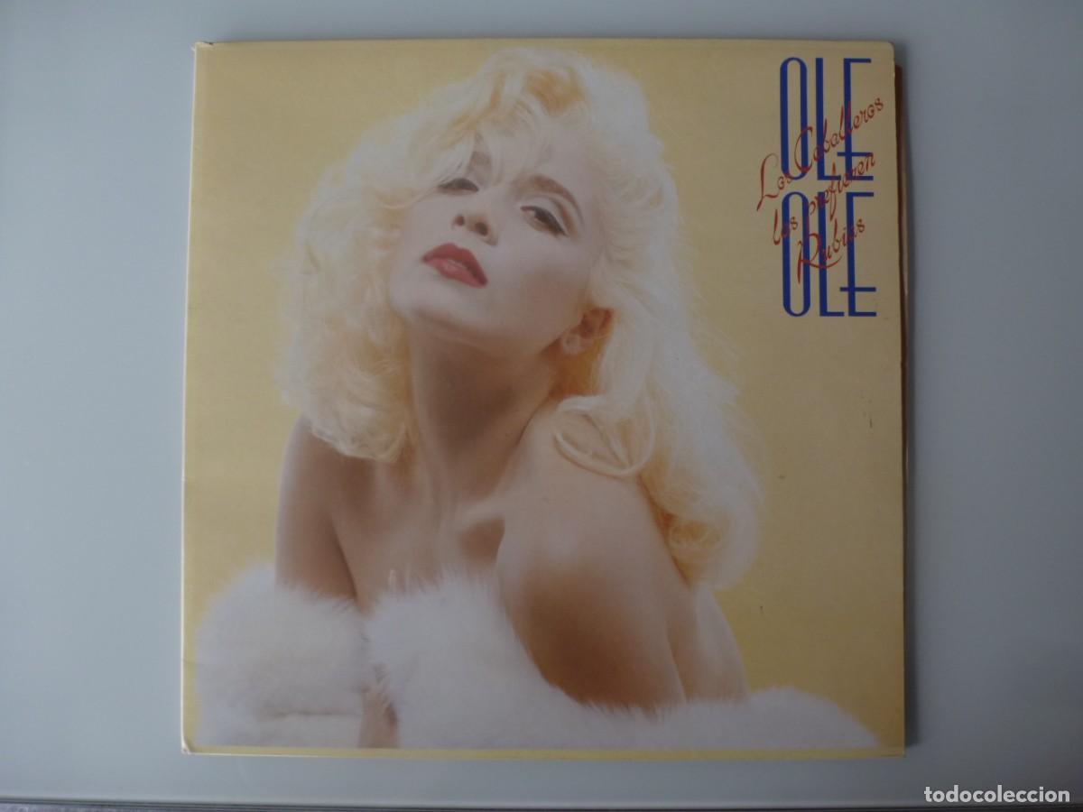 Discos de vinilo: OLE OLE - LOS CABALLEROS LAS PREFIEREN RUBIAS (LP HISPAVOX 1987) MARTA SANCHEZ