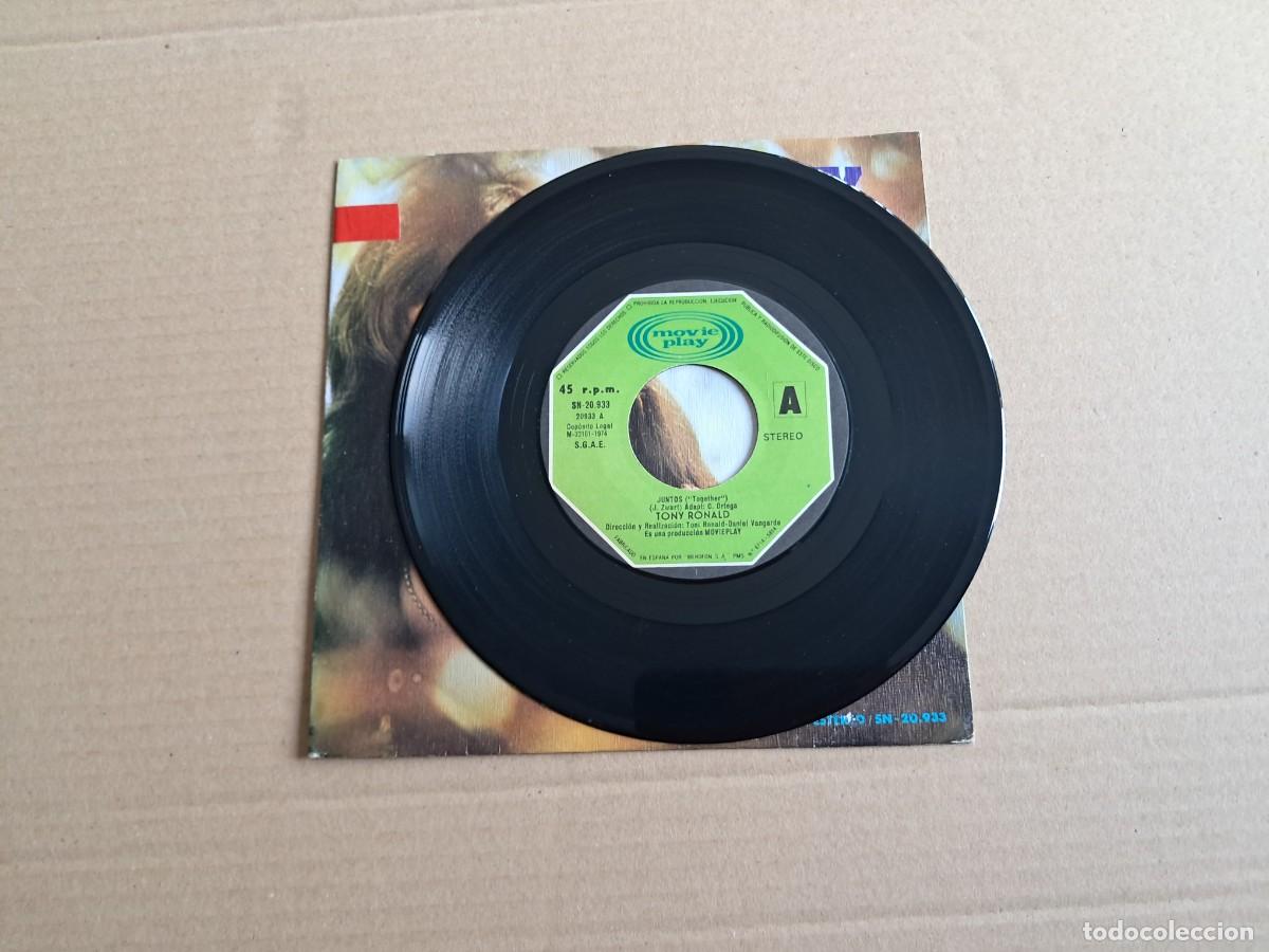 Discos de vinilo: TONY RONALD - JUNTOS SINGLE 1974 - Foto 2