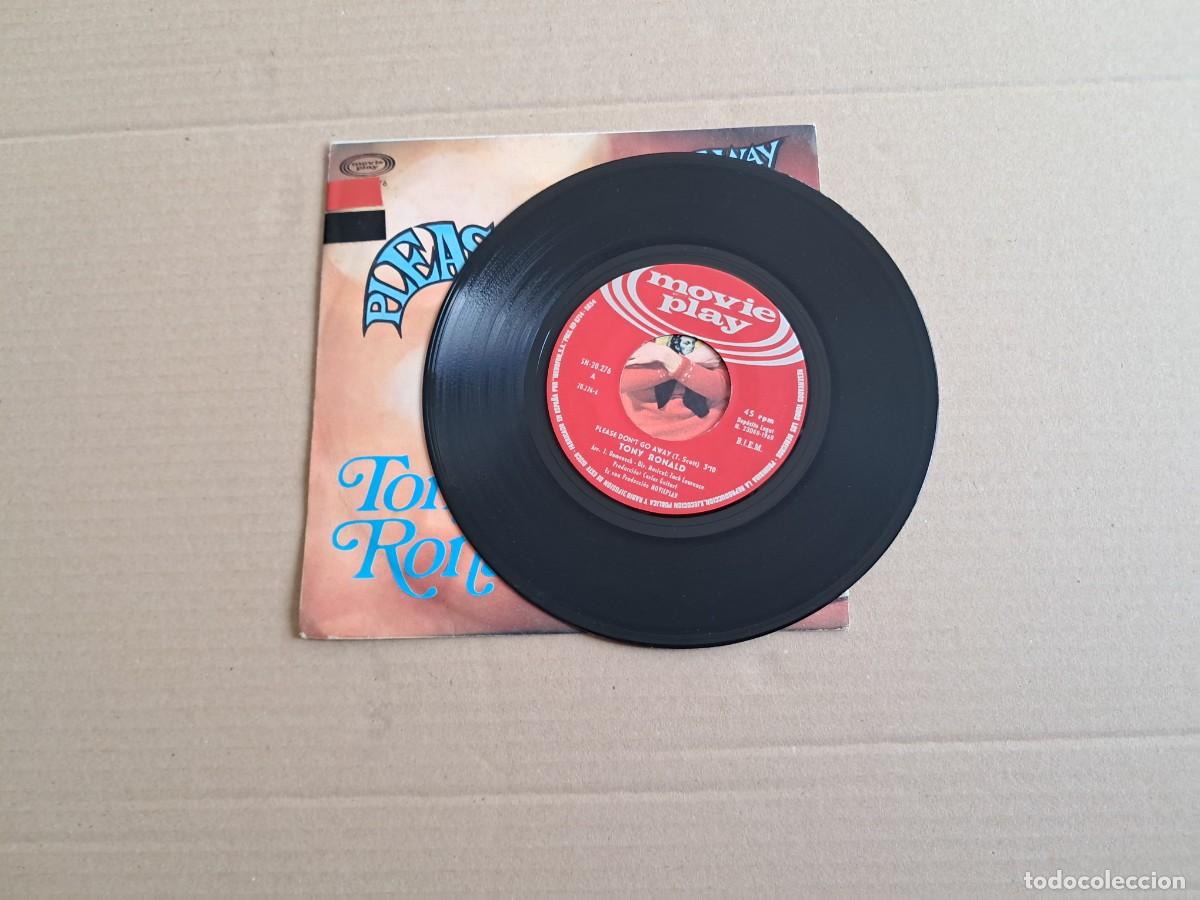 Discos de vinilo: TONY RONALD - PLEASE DON&acute;T GO AWAY SINGLE 1969 - Foto 2