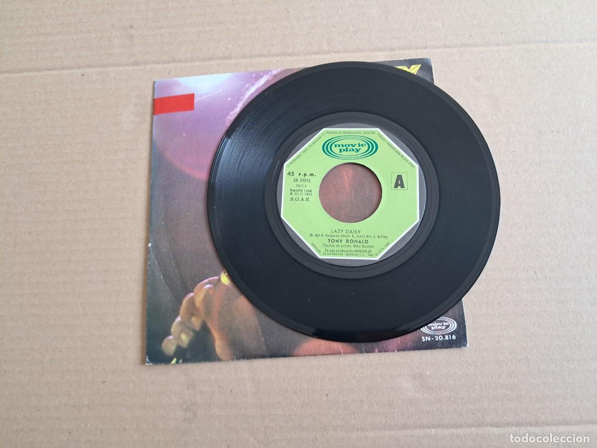 Discos de vinilo: TONY RONALD - LAZY DAISY SINGLE 1973 - Foto 2