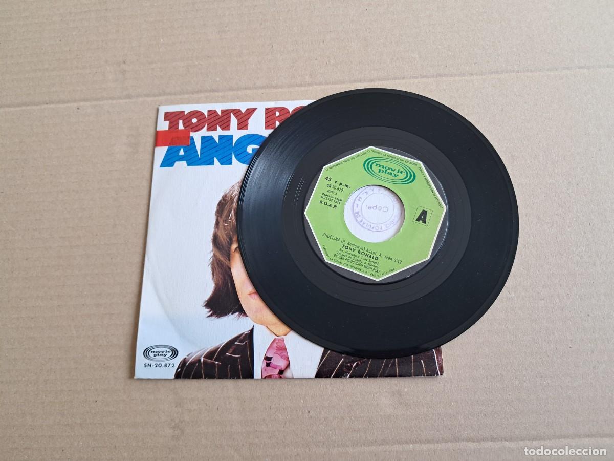 Discos de vinilo: TONY RONALD - ANGELINA SINGLE 1974 - Foto 2