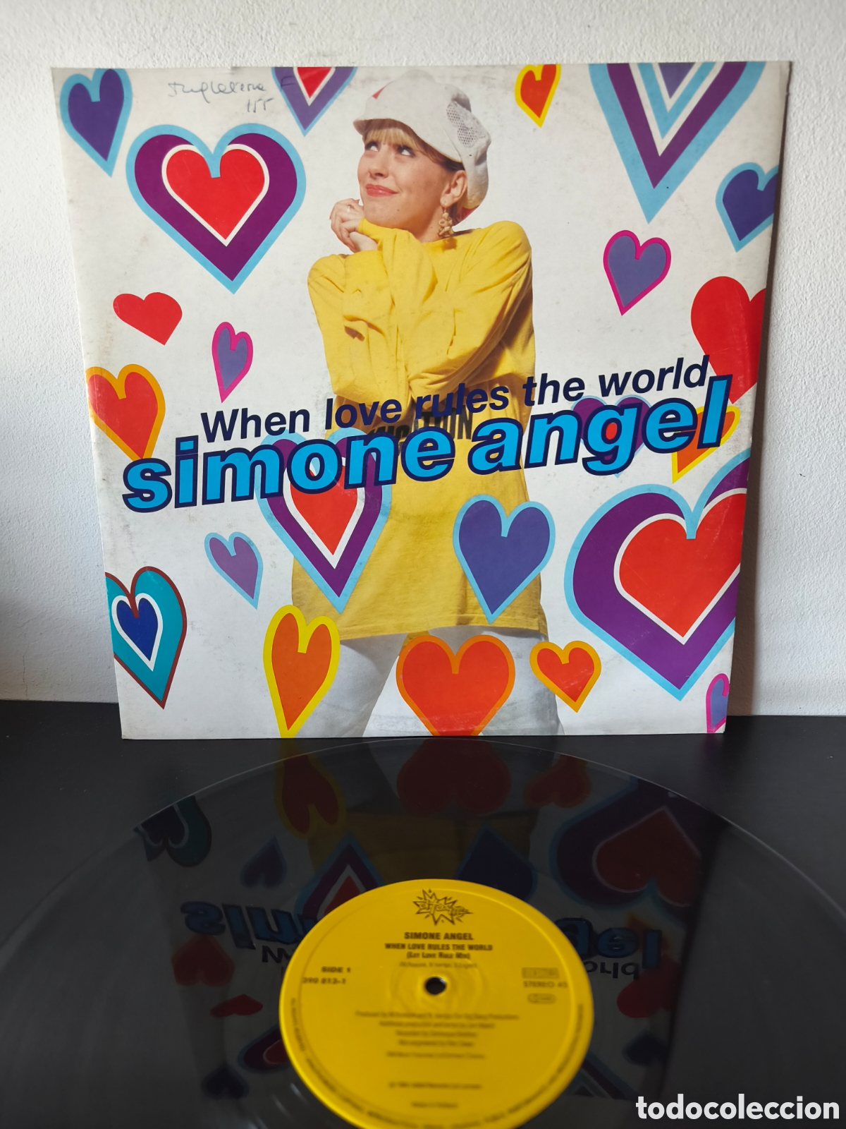 Discos de vinilo: Simone Angel - When Love Rules The World - Mega Records &ndash; 390 813-1 - Formato: Vinilo, 12&rdquo;, caja.1