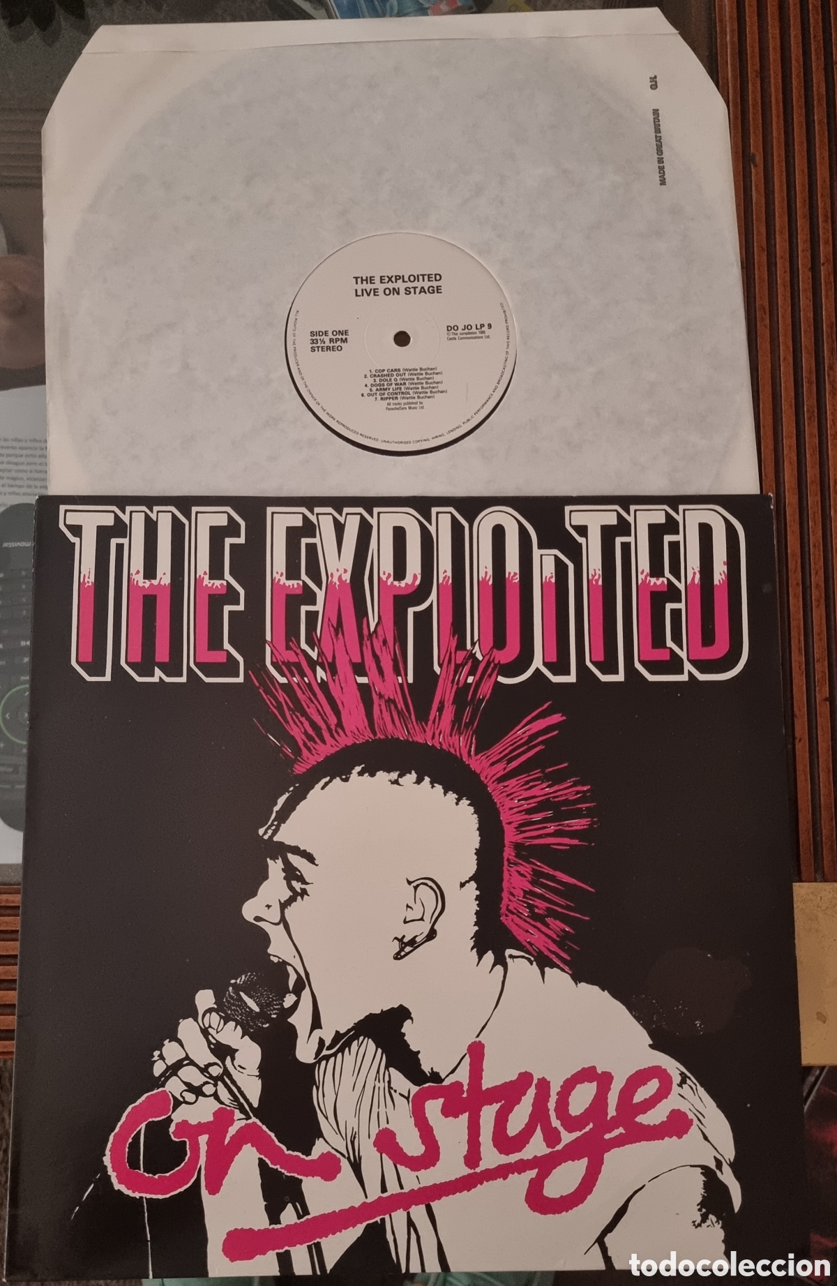 Discos de vinilo: Disco The Exploited On Stage Punk original 1985