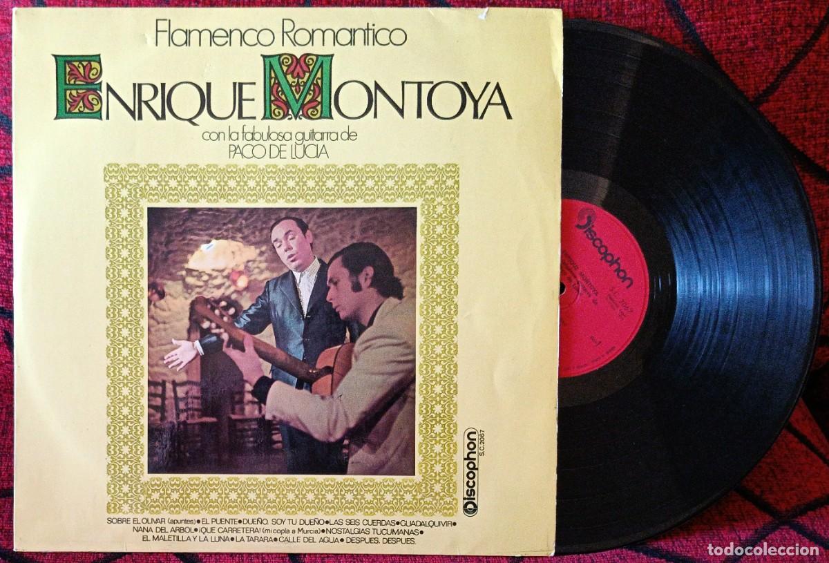Discos de vinilo: ENRIQUE MONTOYA / PACO DE LUCIA ** Flamenco Romantico ** VINILO LP 1970