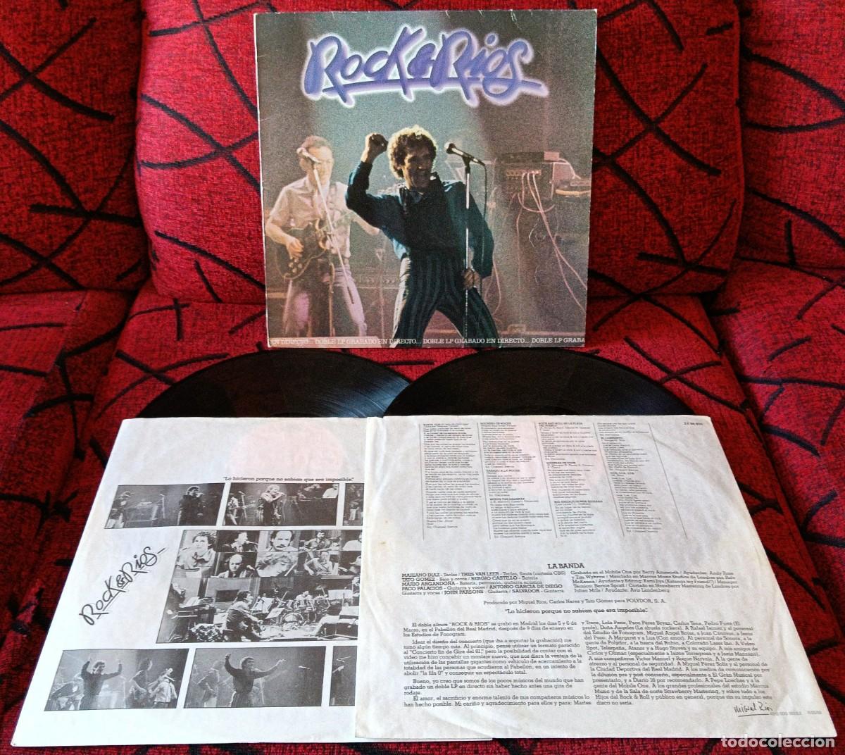 Discos de vinilo: MIGUEL RIOS ** Rock & Rios ** DOBLE VINILO LP ORIGINAL 1982 CON ENCARTES