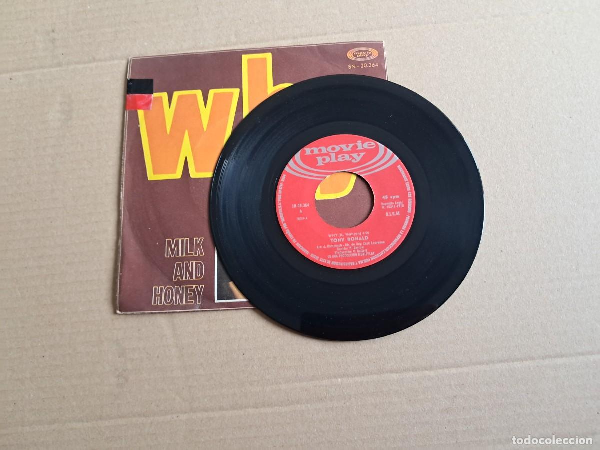 Discos de vinilo: TONY RONALD - WHY SINGLE 1970 - Foto 2