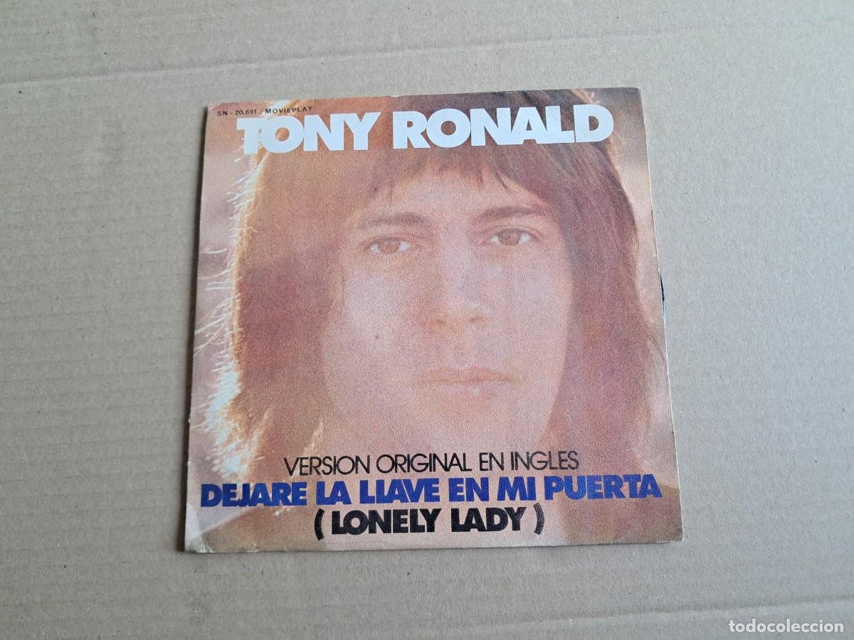 Discos de vinilo: TONY RONALD - DEJARE LA LLAVE EN MI PUERTA SINGLE 1972