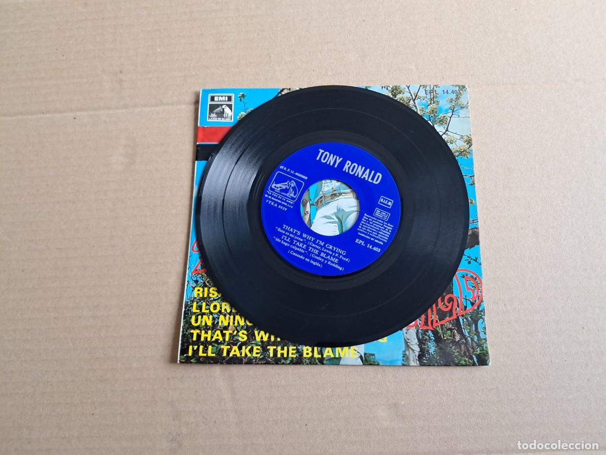 Discos de vinilo: TONY RONALD - RISAS Y LUZ EP 4 TEMAS 1968 - Foto 2