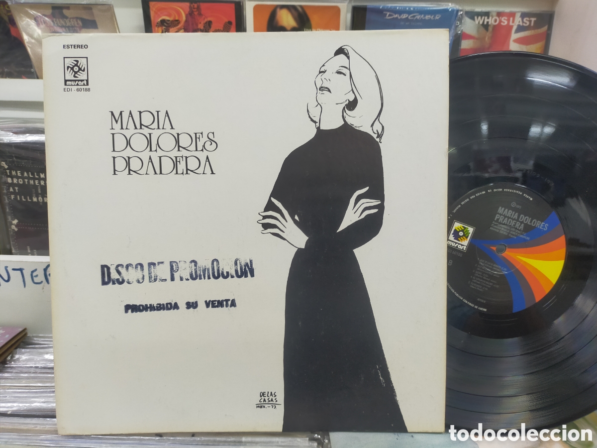 Discos de vinilo: Mar&iacute;a dolores pradera lp promocional M&eacute;xico 1975